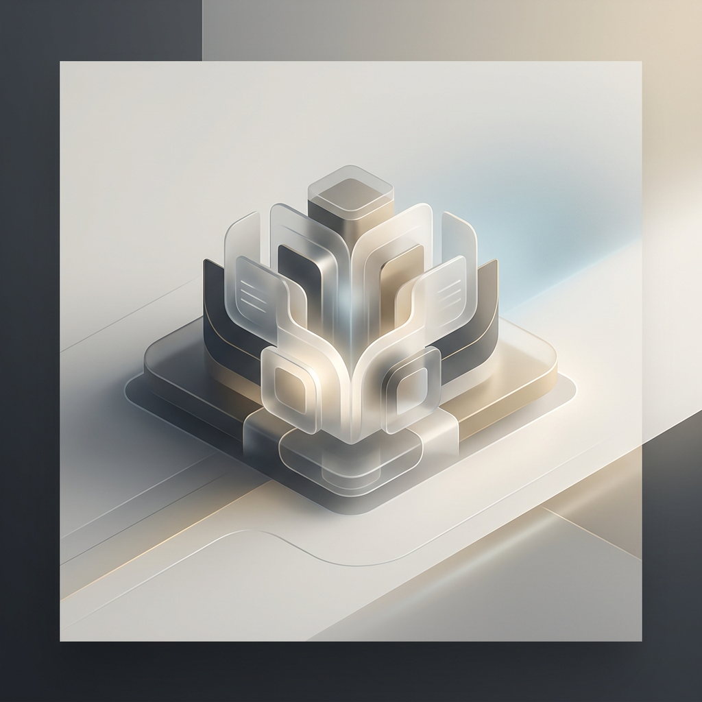 Architecture 3D abstraite pour incarner l’innovation